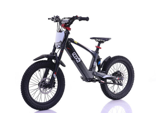 Revvi 18" kids Electric Motor Bike Black