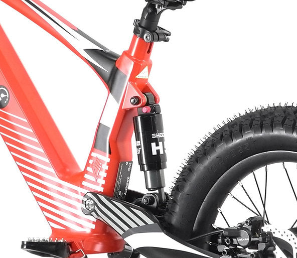 Revvi 18" kids Electric Motor Bike Black