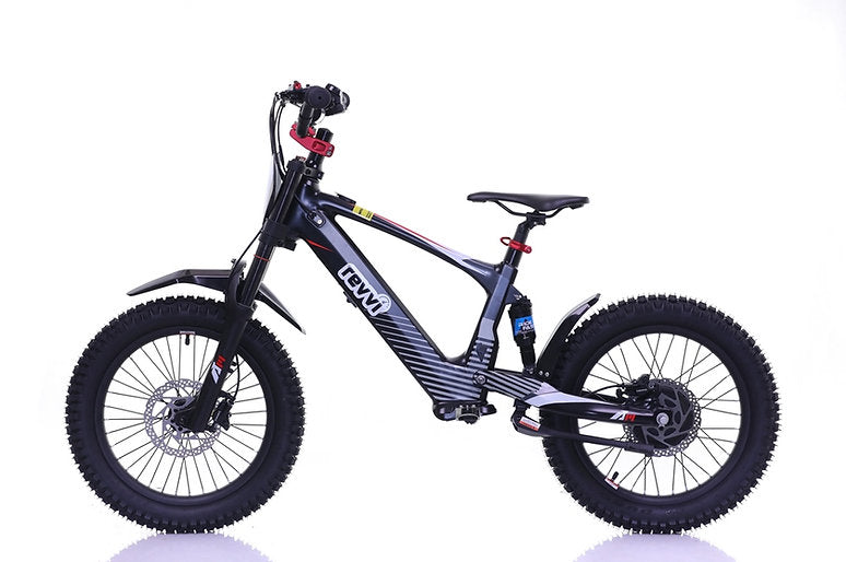Revvi 18" kids Electric Motor Bike Black