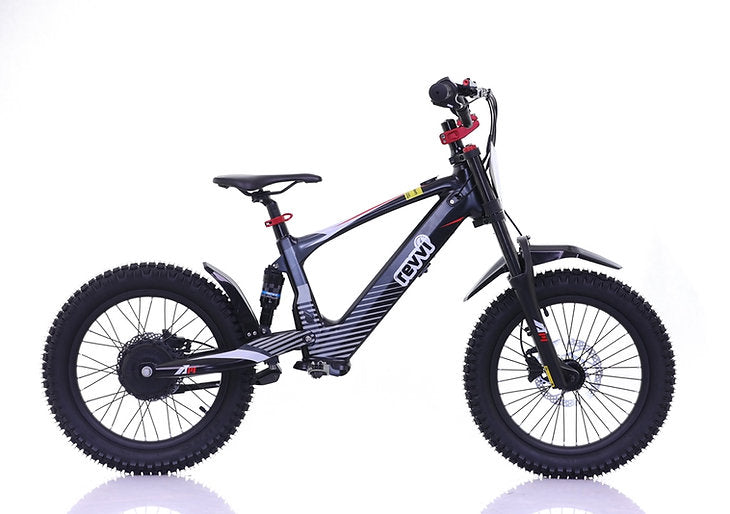 Revvi 18" kids Electric Motor Bike Black