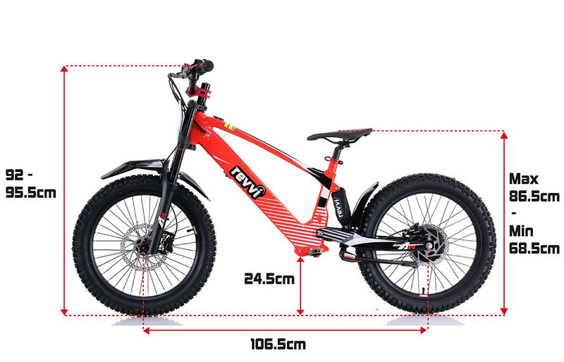 Revvi 20" Kids Electric Bike Black