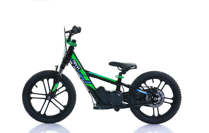 Revvi 16" Plus Electric Balance Bike Green