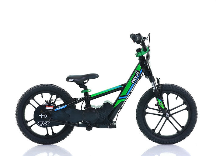 Revvi 16" Plus Electric Balance Bike Green