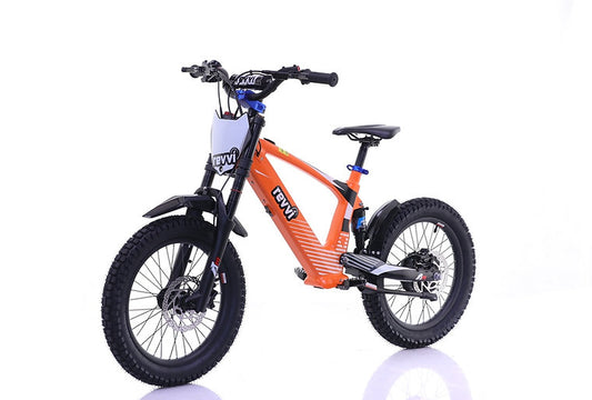 Revvi 18" kids Electric Motor Bike Orange