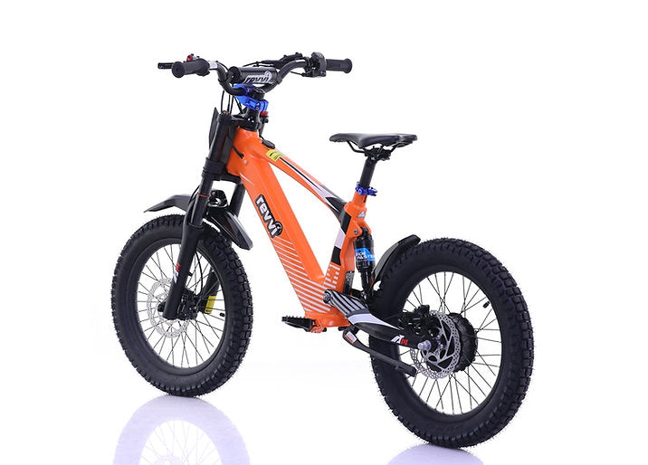 Revvi 18" kids Electric Motor Bike Orange