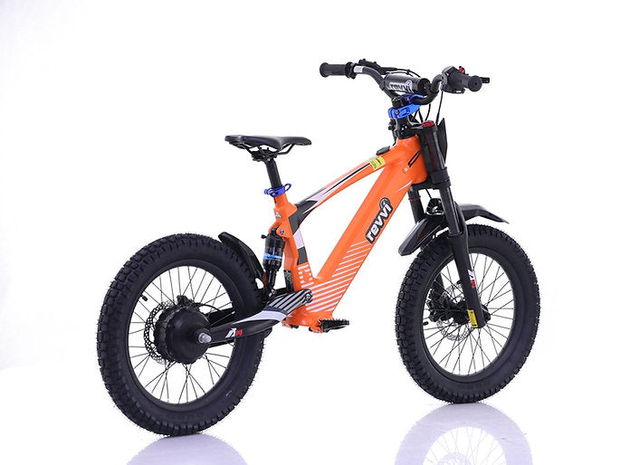 Revvi 18" kids Electric Motor Bike Orange