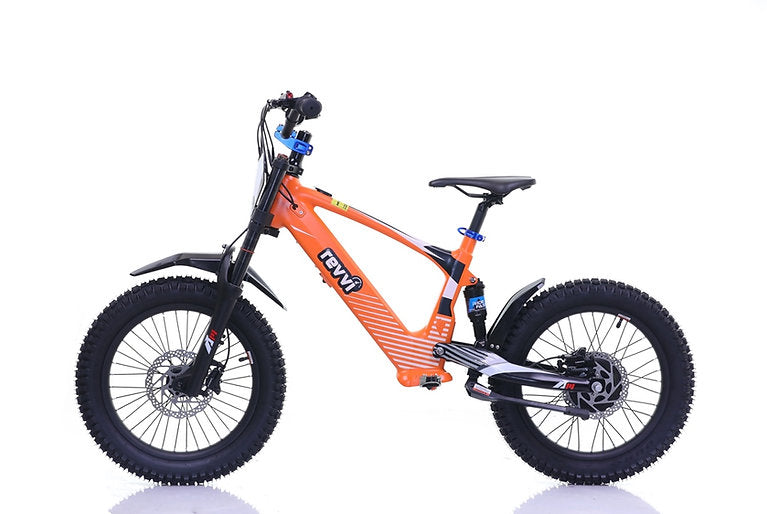 Revvi 18" kids Electric Motor Bike Orange