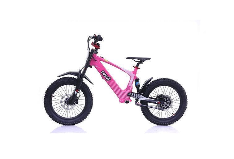 Revvi 18" kids Electric Motor Bike Pink