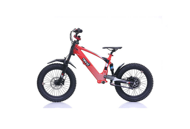 Revvi 18" kids Electric Motor Bike Red