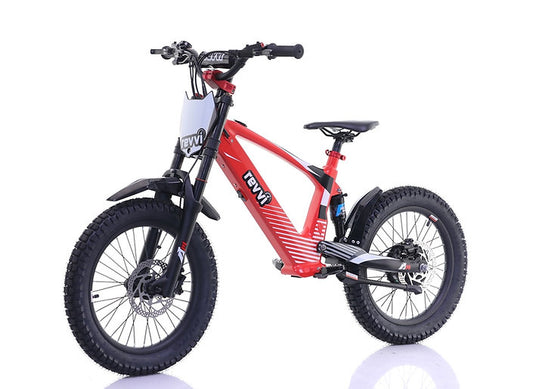Revvi 18" kids Electric Motor Bike Red