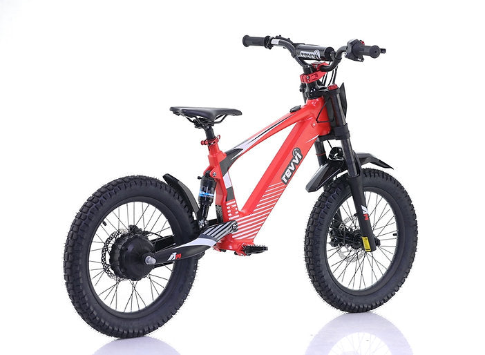 Revvi 18" kids Electric Motor Bike Red