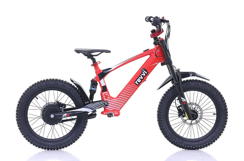Revvi 18" kids Electric Motor Bike Red