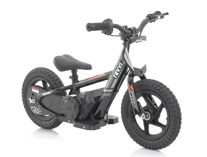 Revvi 12" Kids Electric Balance Bike Black
