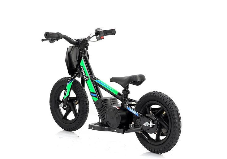 Revvi 12" Kids Electric Balance Bike Green