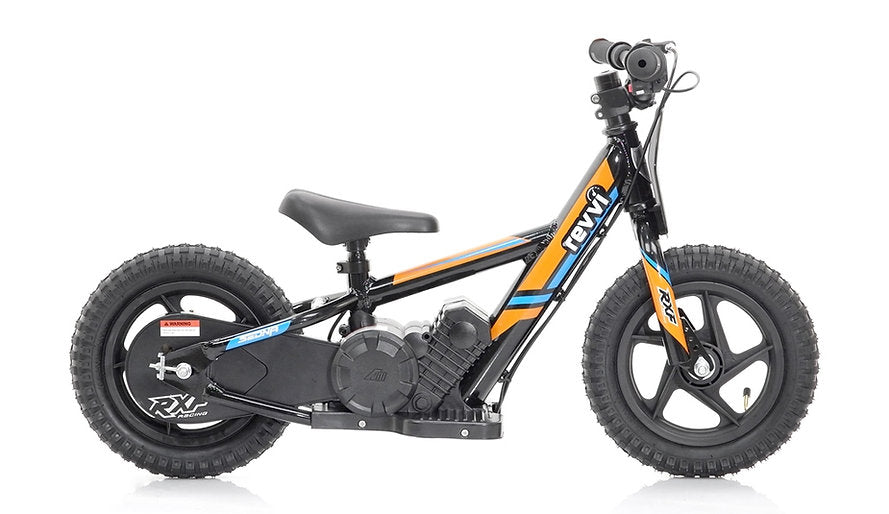 Revvi 12" Kids Electric Balance Bike Orange