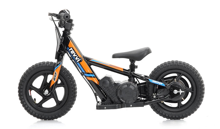 Revvi 12" Kids Electric Balance Bike Orange