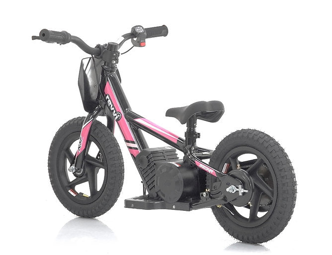 Revvi 12" Kids Electric Balance Bike Pink