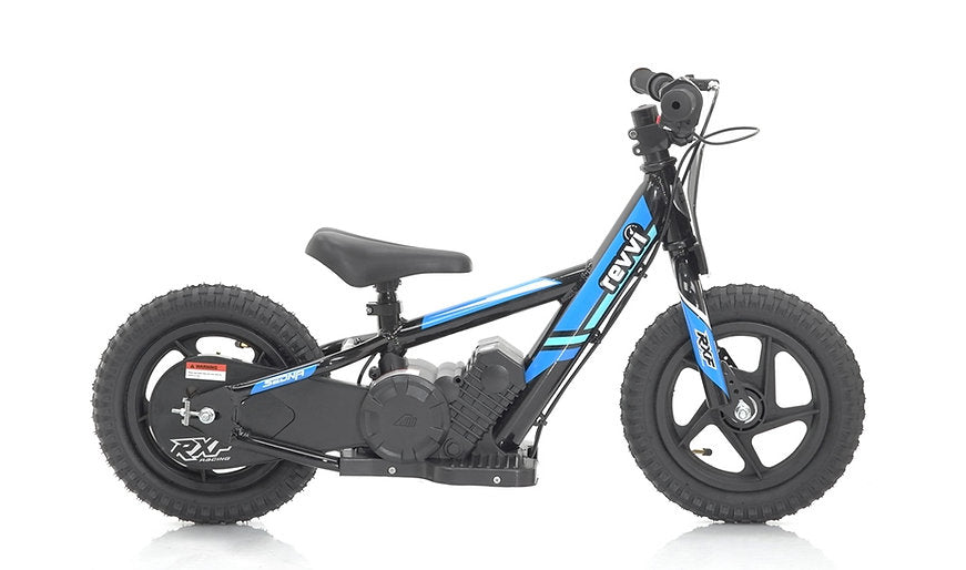Revvi 12" Kids Electric Balance Bike Blue