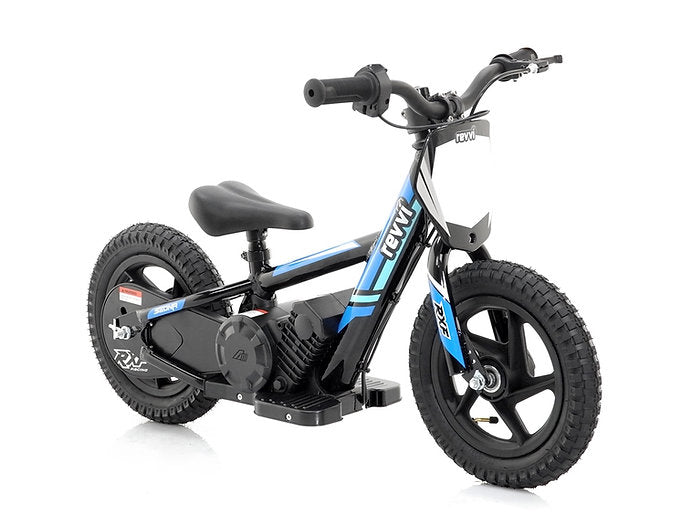 Revvi 12" Kids Electric Balance Bike Blue