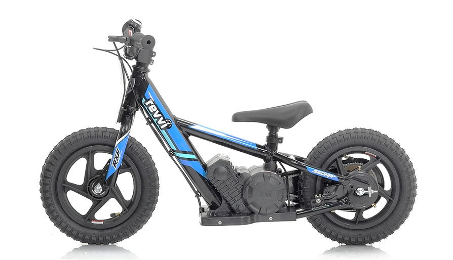 Revvi 12" Kids Electric Balance Bike Blue