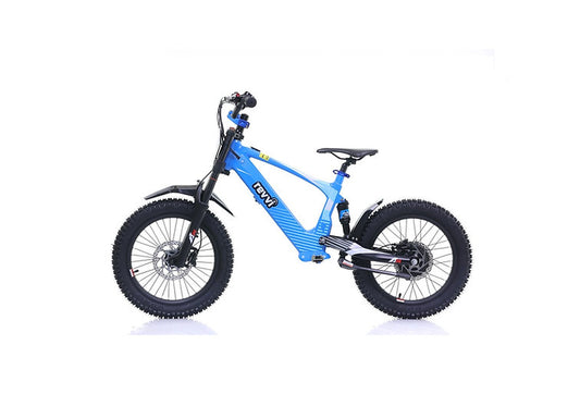 Revvi 18" kids Electric Motor Bike Blue