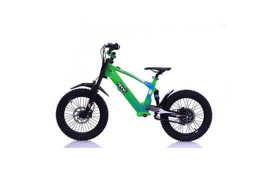 Revvi 18" kids Electric Motor Bike Green