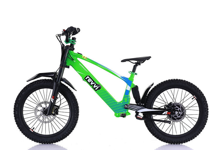Revvi 20" Kids Electric Bike Green