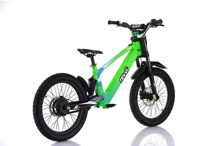 Revvi 20" Kids Electric Bike Green