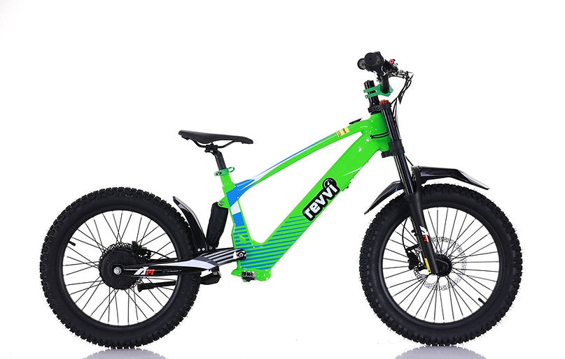 Revvi 20" Kids Electric Bike Green
