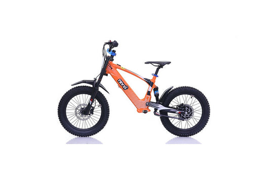 Revvi 18" kids Electric Motor Bike Orange