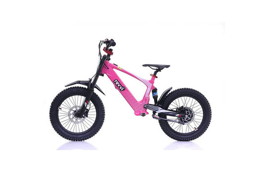 Revvi 18" kids Electric Motor Bike Pink