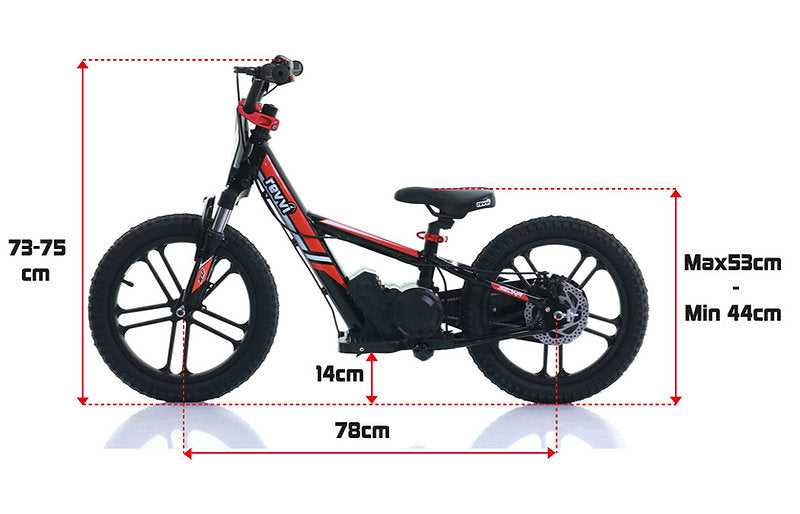 Revvi 16" Plus Electric Balance Bike Green