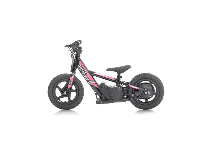 Revvi 12" Kids Electric Balance Bike Pink